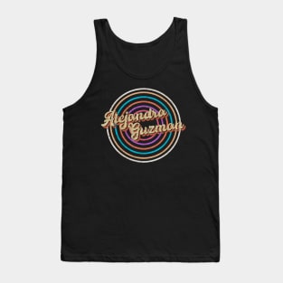 vintage circle line color Alejandra Guzman Tank Top